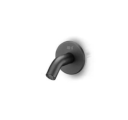 Krátký nástěnný umyvadlový kohoutek JEE-O slimline | černý matný nerez-image