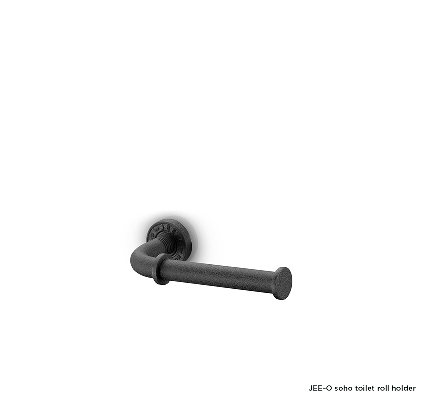 Nástěnný držák na toaletní papír JEE-O soho | černý nebo broušený nerez-image